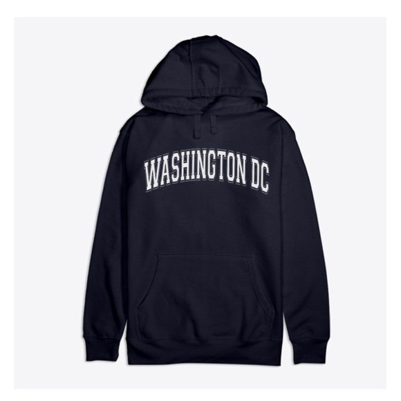 Washington District Of Columbia Varsity Premium Cotton Hoodie - Picture 1 of 11